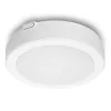 LED fürdőszobai mennyezeti lámpa, felületre szerelhető, 12W, 1260lm, 4000K, 120°, mozgás- és alkonyérzékelővel, fehér, IP65, Nairos Kobi