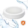 LED fürdőszobai mennyezeti lámpa, felületre szerelhető, 12W, 1260lm, 4000K, 120°, mozgás- és alkonyérzékelővel, fehér, IP65, Nairos Kobi