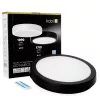 LED fürdőszobai mennyezeti lámpa, 18W, 1710lm, 4000K, 120°, mozgás- és alkonyérzékelővel, fekete, IP65, Nairos Kobi