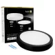 LED fürdőszobai mennyezeti lámpa, 18W, 1710lm, 4000K, 120°, mozgás- és alkonyérzékelővel, fekete, IP65, Nairos Kobi