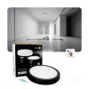 LED fürdőszobai mennyezeti lámpa, 18W, 1710lm, 4000K, 120°, mozgás- és alkonyérzékelővel, fekete, IP65, Nairos Kobi