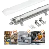 Lámpa szett: Hermetikus ipari lámpatest 1x120cm + LED fénycső T8 18W 4000K semleges IP65 Kobi