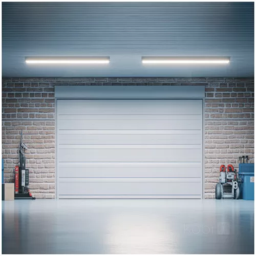 Lámpakészlet: Hermetikus ipari lámpatest G2 + 2x LED fénycső T8 18W 120cm 6500K Hideg IP65 Kobi