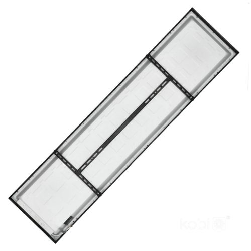 Felületre szerelhető LED panel 36W 3960lm 4000K 120° Semleges fekete 30x120cm Brisbane Kobi
