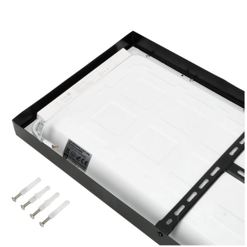 Felületre szerelhető LED panel 36W 3960lm 4000K 120° Semleges fekete 30x120cm Brisbane Kobi