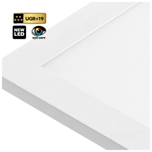 Felületre szerelt LED panel 40W 6400lm 90° CCT UGR<19 fehér kazetta 60x60cm Capri Pro Kobi