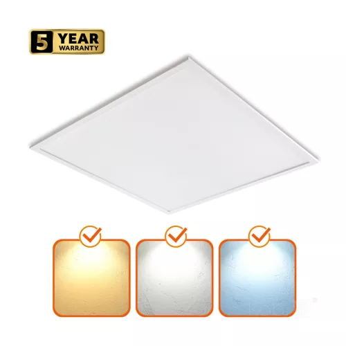 Felületre szerelt LED panel 40W 6400lm 90° CCT UGR<19 fehér kazetta 60x60cm Capri Pro Kobi