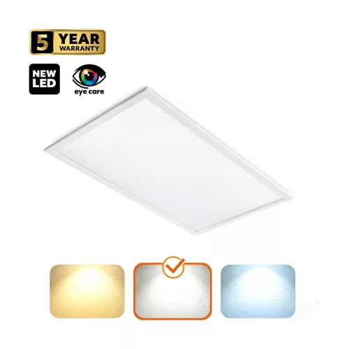 Felületre szerelhető LED panel 25W 3120lm 4000K 120° Semleges fehér 30x60cm Nelio Kobi