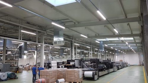 Hermetikus LED lineáris lámpatest 60W 9300lm 4000K semleges IP65 IK08 króm HPL2 Pro Kobi