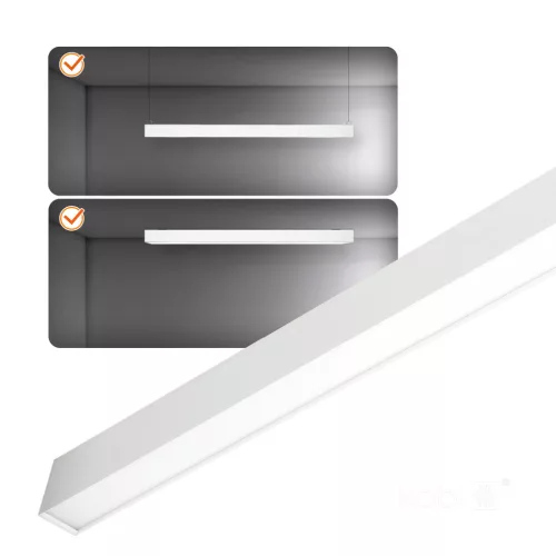 LED Lineáris Lámpa 40W 5200lm 4000K Semleges IK03 Fehér Koline Kobi