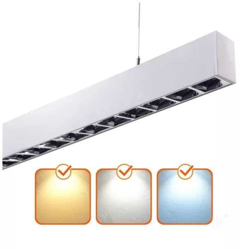 LED lineáris mennyezeti lámpatest 30W 3600lm CCT fehér Koline Kobi