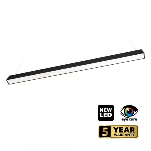 LED lineáris mennyezeti lámpatest 20W 2400lm CCT fekete Koline Kobi