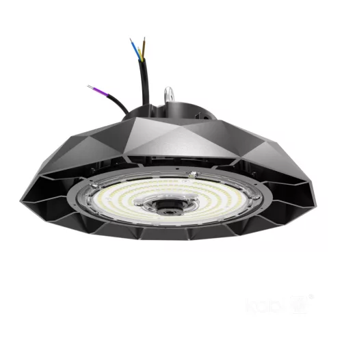 Ipari LED magas öböllámpa 150W 4000K 27000lm Semleges fekete IP65 IK09 Anica Pro Kobi