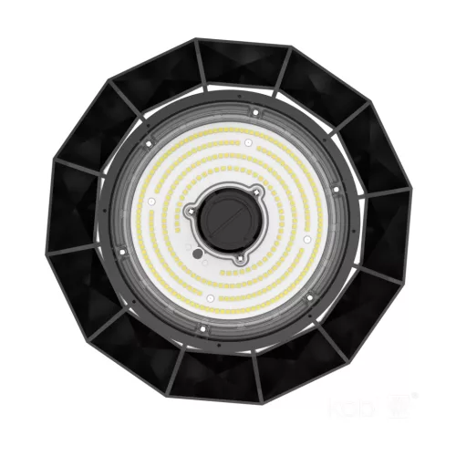 Ipari LED magas öböllámpa 150W 4000K 27000lm Semleges fekete IP65 IK09 Anica Pro Kobi