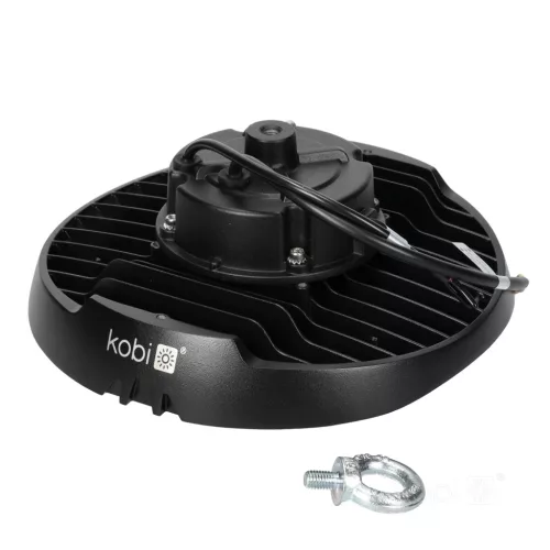 Ipari LED magas öböllámpa 150W 24000lm 4000K semleges fekete IP65 IK07 Nina Pro Kobi