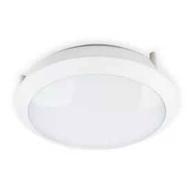   LED fürdőszobai mennyezeti lámpa, felületre szerelhető, 24W, 2400lm, 4000K, semleges, 120° fehér, IP66, IK10, Defender Kobi