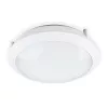 LED fürdőszobai mennyezeti lámpa, felületre szerelhető, 18W, 1800lm, 4000K, semleges, 120°, mozgás- és alkonyérzékelővel, fehér, IP66, IK10, Defender Kobi