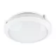 LED fürdőszobai mennyezeti lámpa, felületre szerelhető, 24W, 2400lm, 4000K, semleges, 120°, mozgás- és alkonyérzékelővel, fehér, IP66, IK10, Defender Kobi