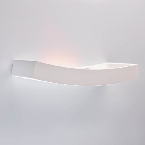 RX7S fehér íves Kobi gipszkarton fali lámpa, felületre szerelhető