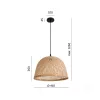 Bosu Kobi Natural Boho Függesztett Mennyezeti Lámpa E27