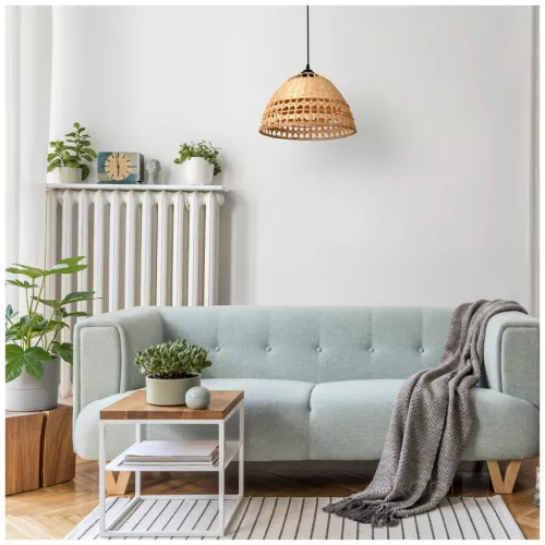 Dekoratív függőlámpa bambusz E27 Boho Bayos Kobi
