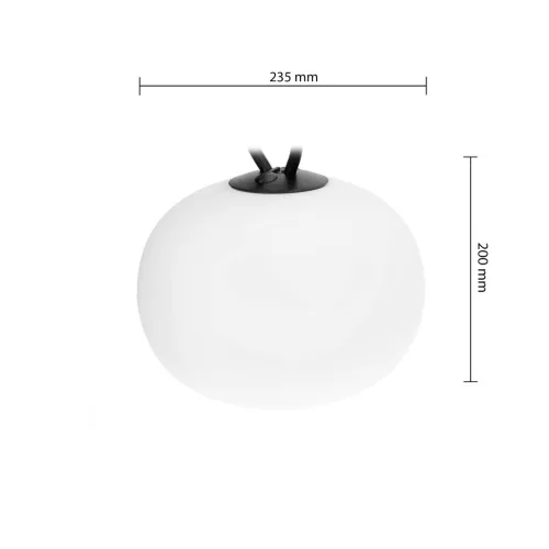 Kültéri függesztett LED kerti lámpa 1.5W 140lm 2500K meleg fehér USB-C VENEZIA Kobi