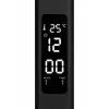 LED éjjeli/asztali lámpa 5W 150lm 3000-6500K CCT kijelzővel állítható fényerő-szabályozható USB fekete NOBLITE KOBI