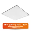 Felületre szerelhető LED panel 32W 4800lm 4000K 120° Semleges fehér doboz 60x60cm Orio Kobi