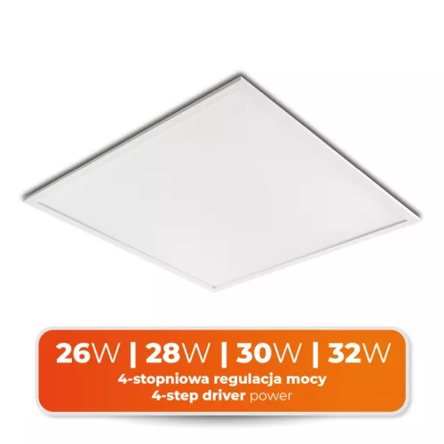 Felületre szerelhető LED panel 32W 4800lm 4000K 120° Semleges fehér doboz 60x60cm Orio Kobi