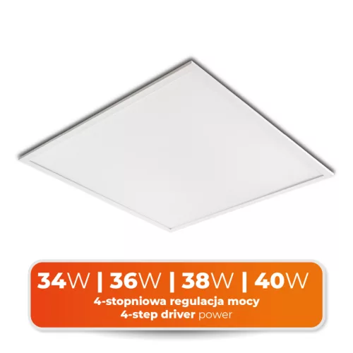 Felületre szerelhető LED panel 40W 6000lm 4000K 120° Semleges fehér doboz 60x60cm Orio Kobi