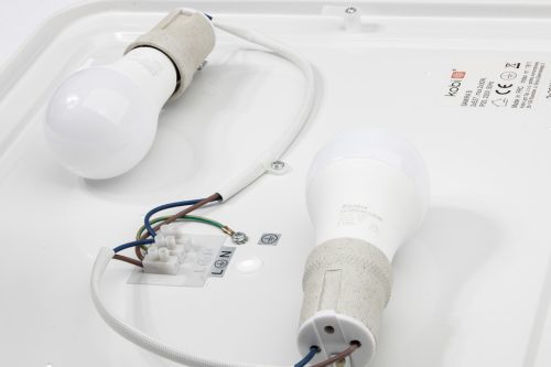 Mennyezeti LED lámpatest Mennyezeti fali lámpa SAMIRA B 2x E27 41cm IP20 Fekete KOBI