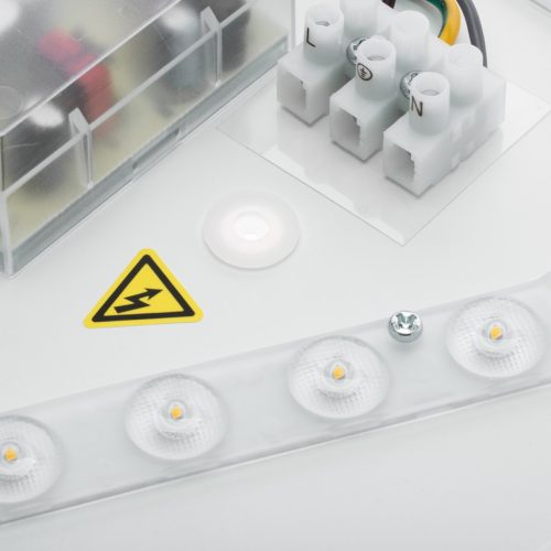 LED felületre szerelhető mennyezeti fürdőszobai lámpa 12W 4000K IP44 SOFI LX mozgásérzékelővel, fehér 28cm