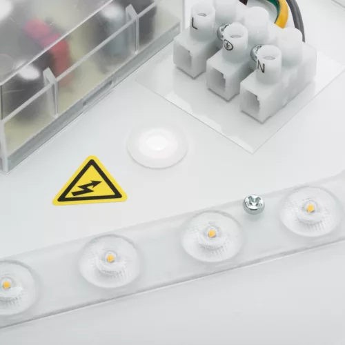LED felületre szerelhető mennyezeti fürdőszobai lámpa 13W 4000K IP44 SOFI LX mozgásérzékelővel, fehér 28cm