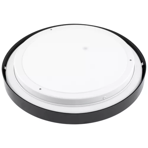 LED felületre szerelhető mennyezeti fürdőszobai lámpa 12W 4000K IP44 ZOE Fekete 30cm