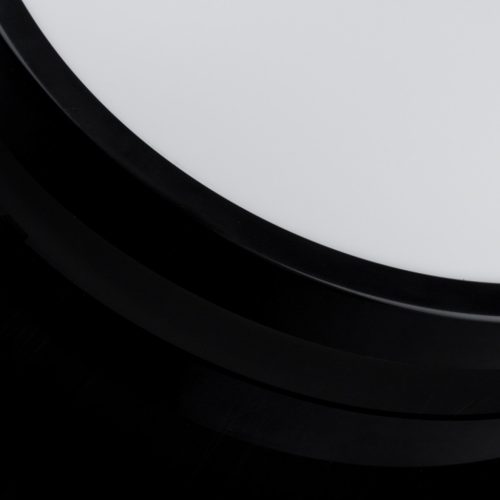 LED felületre szerelhető mennyezeti fürdőszobai lámpa 18W 4000K IP44 ZOE Fekete 30cm