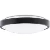 LED felületre szerelhető mennyezeti fürdőszobai lámpa 18W 4000K IP44 ZOE Fekete 30cm