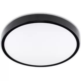   LED felületre szerelhető mennyezeti fürdőszobai lámpa 13W 4000K IP44 mozgásérzékelővel ZOE LX fekete 30cm