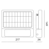 Solar LED reflektor HALOGÉN MHC 5W 4000K 500lm KOBI mozgásérzékelő
