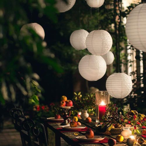 ORIGAMI LED LÁMPÁS 20 cm-es függesztett napelemes kerti lámpa