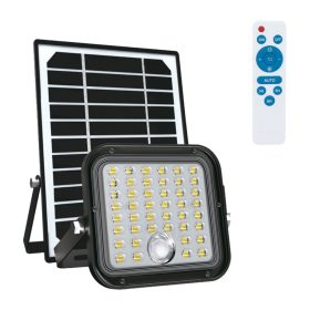   LED spotlámpa napelemes lámpa 10W 4000K 1500lm IP65 mozgásérzékelő + távirányító KOBI