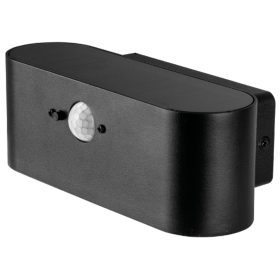   Napelemes LED kerti fali lámpa 2.5W 4000K fekete emelőlámpa SOLARIS Kobi