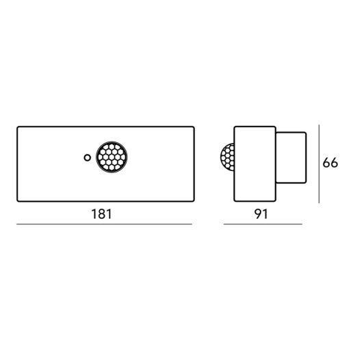 Napelemes LED kerti fali lámpa 2.5W 4000K fekete emelőlámpa SOLARIS Kobi