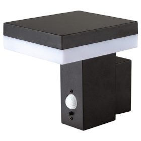   Napelemes LED kerti fali lámpa 5.5W 4000K fekete emelőlámpa SOLARIS 2 Kobi