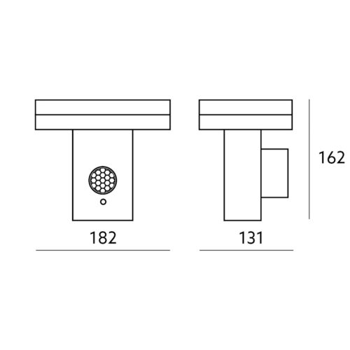 Napelemes LED kerti fali lámpa 5.5W 4000K fekete emelőlámpa SOLARIS 2 Kobi