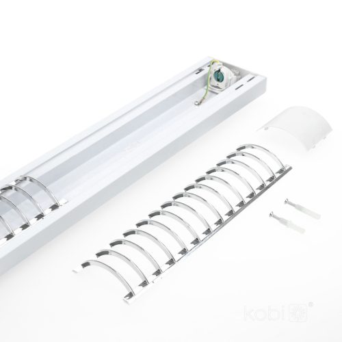 LED Lámpa Lineáris Lámpatest G13 Szürke 120cm Zebra Kobi