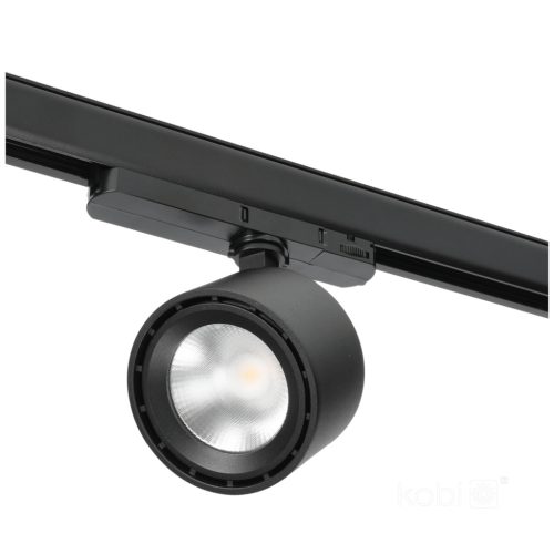 LED sínreflex lámpa 10W 900lm 3000K Meleg 60° Fekete CRI90 Moss Kobi