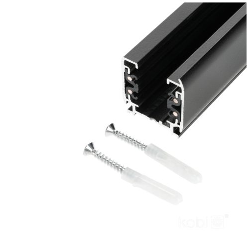 3 áramkörös világítósín 1 m fekete Kobi