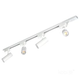   Nextrack Go Kobi 1 fázisú sínlámpa + 4x GU10 reflektor 1m fehér