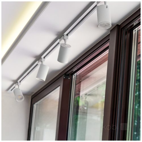 Nextrack Go Kobi 1 fázisú sínlámpa + 4x GU10 reflektor 1m fehér