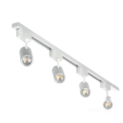 Nextrack Go Kobi 1 fázisú sínlámpa + 4x GU10 reflektor 1m fehér